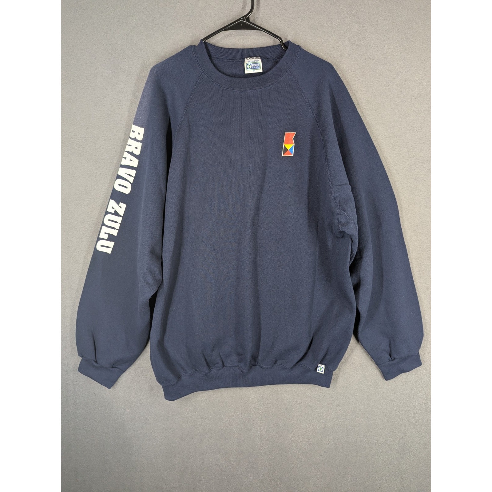90s Vintage Discus Fedex Navy Faded 2xl Sweatshirt Bravo Zulu Award